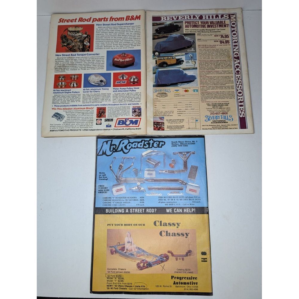 Lot Of 3 Vintage Street Rodder Magazines 1980/81/86 Rat Fink Reunion Hot Rods - Picture 2 of 3